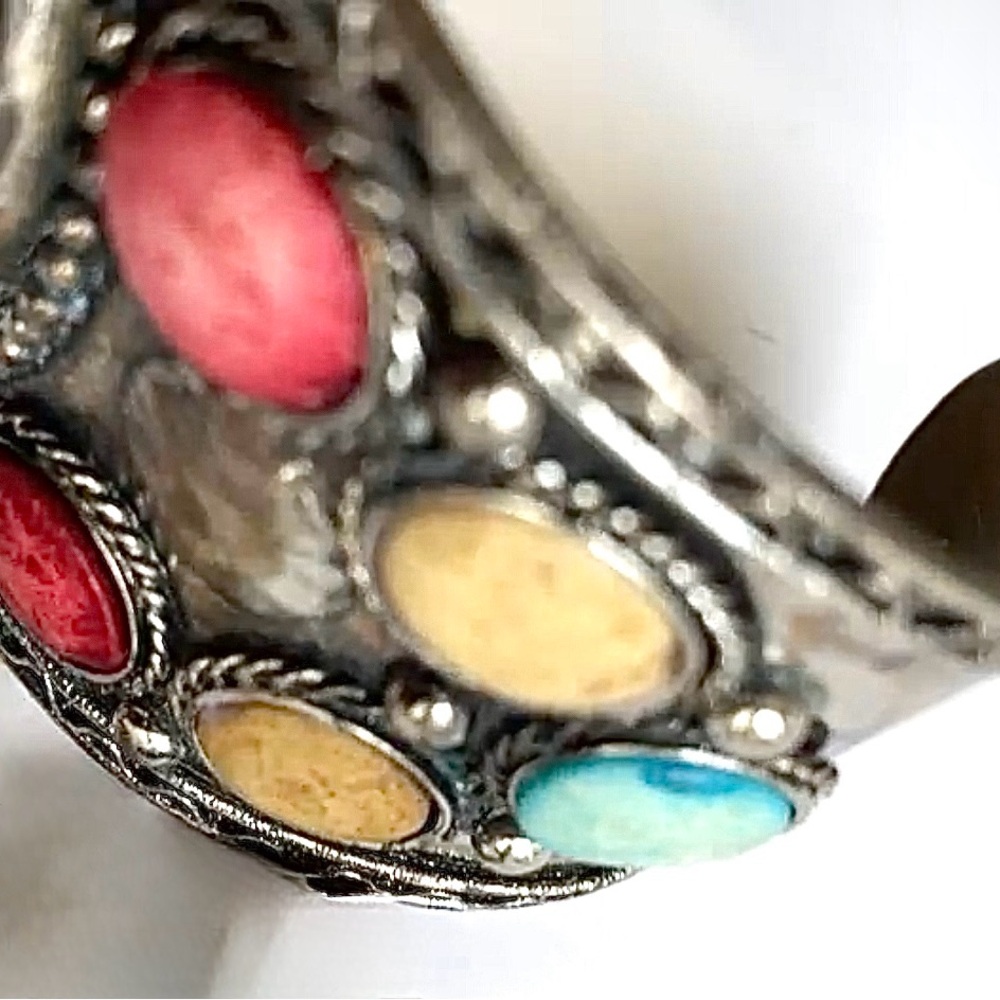 Bohemian Multicolor Cuff Bracelet - Picture 2 of 2